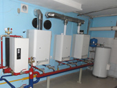 Котельная из котлов THERM DUO 50, THERM DUO 50T, TERM 28TLXZ с бойлером 200 л Котельная из котлов THERM DUO 50, THERM DUO 50T, TERM 28TLXZ с бойлером 200 л